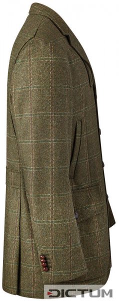 Men's Hunting Jacket, Chequered, Green, Size 110