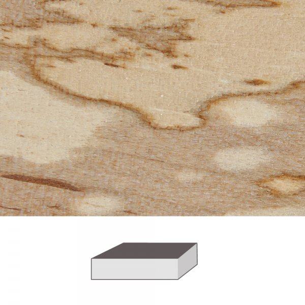 桦木木板，150 x 60 x 60毫米。