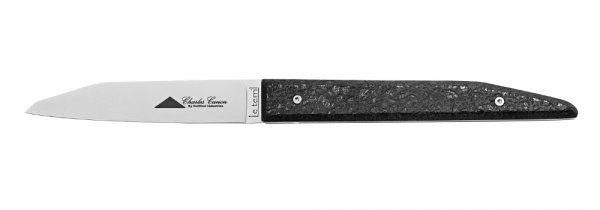 Le Terril Folding Knife, Stabilised Carbon, Black