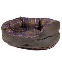 Barbour Dog Bed, Wax/Cotton, Classic/Olive, Size S