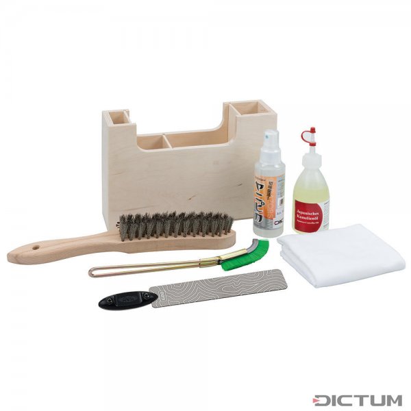 Kit d'entretien et de nettoyage pour outils de jardin