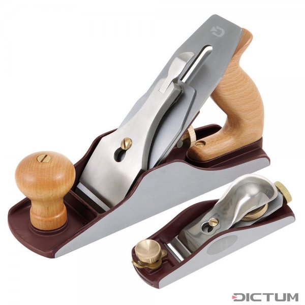 DICTUM Plane Set with Block Plane 12° and Smoothing Plane No. 4½, SK4 Blades