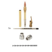 Zestaw konstrukcyjny Zestaw konstrukcyjny długopisów Bullet, brąz antyczny, zestaw