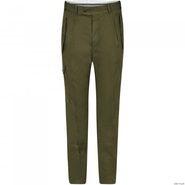 Pantalon de chasse pour homme Habsburg » Walter «, coton/lin, vert olive, 56