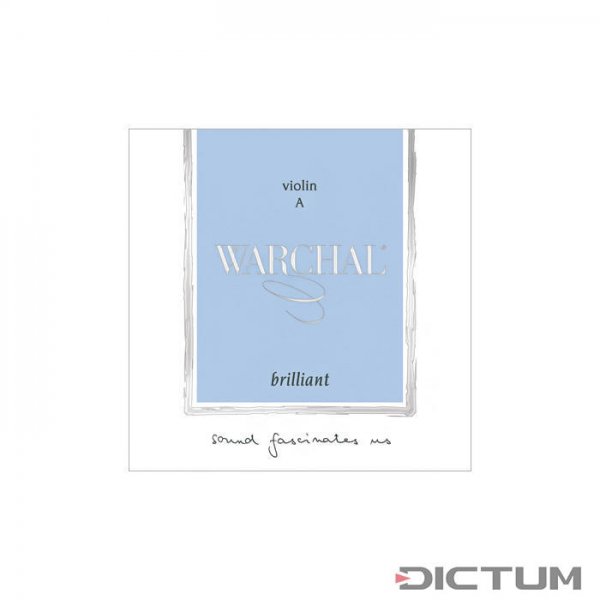 Jeu de cordes de Warchal Brilliant, violon 4/4, D Hydronalium
