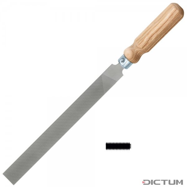 Glardon/Vallorbe 扁平锉刀，切口为000，灰柄。