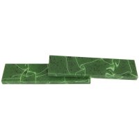 Plaquettes de manche acryliques, vert jade