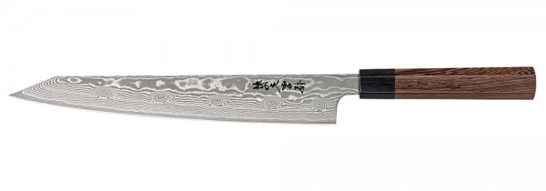 Couteau à viande et à poisson, Bontenunryu Hocho, wengé, Sujihiki (Kiritsuke)