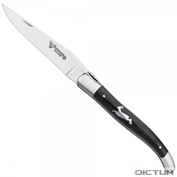 Cuchillo plegable Laguiole, taraceas corzo