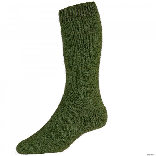 Ponožky, merino possum, zelené, velikost L