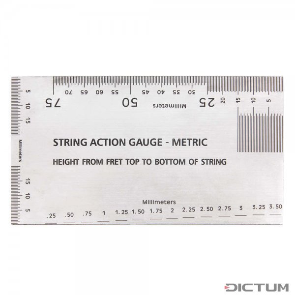 String Action Gauge, Guitar