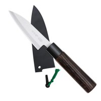 Универсальный нож Saku Hocho, с деревянными ножнами, Petty, малый
