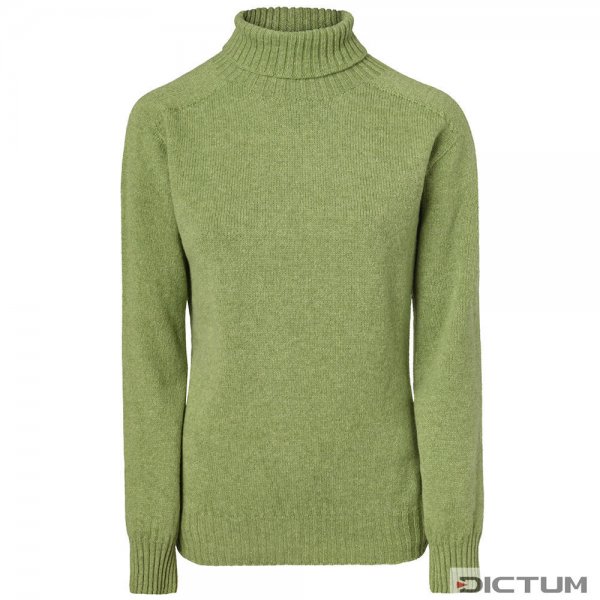 Ladies Turtleneck Sweater, Light Green, Size L