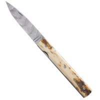 Le Francais Klappmesser Le Francais Klappmesser Damast, Mammutstoßzahn