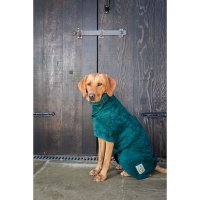 Suchý kabát pro psy, kolekce Classic, lahvově zelená, velikost M/L