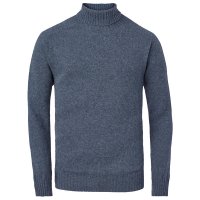 Sweter męski z golfem, Sweter męski z golfem, niebieski, rozmiar M