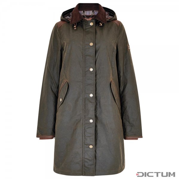 Veste en coton ciré pour femme Dubarry » Ormond «, vert olive, taille 34