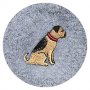 grau (Motiv: Border Terrier)