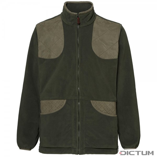 Purdey Men's Shetland Shooting Fleece Jacket, Green, Size L