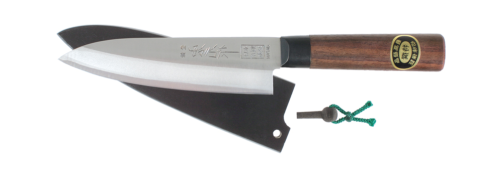 Saku Hocho mit Holzscheide, Gyuto, Fisch- und Fleischmesser