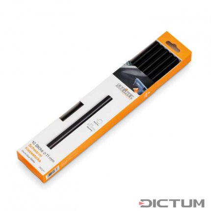 Glue Sticks Black, 11 mm, 10-Piece Set