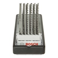 Bosch Lames de scie sauteuse, Robust Line - Wood Expert, 6 pièces