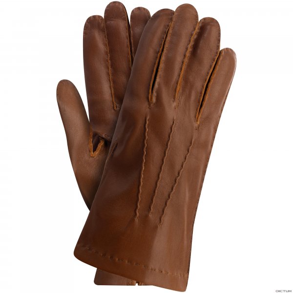 »Sortland« Men’s Shooting Gloves, Deerskin, Unlined, Chestnut, Size 8