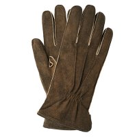 UDINE Men’s Gloves, Goat UDINE Men’s Gloves, Goat Suede, Cashmere Lining, Walnut, Size 8.5