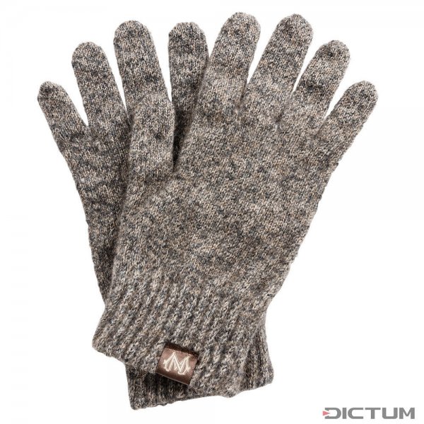 Gloves, Possum Merino, Grey Melange, Size M