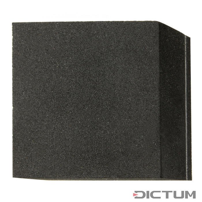 Bloc de ponçage complet et papier abrasif, bloc PU ergonomique robuste plus  10 feuilles de grain assortis 120/180/240/320, taille 125 mmx70 mm