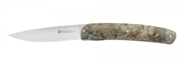 Maserin Gourmet Folding Knife, Burlwood Green