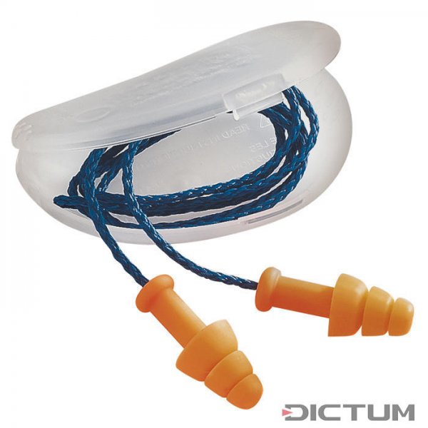 Zástrčky na ochranu sluchu s připojovacím kabelem, 1 pár