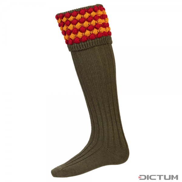 Chaussettes de chasse p. homme House of Cheviot ANGUS, vert sapin, L (45-48)