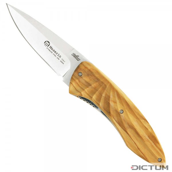 Maserin Folding Knife Fly, Olive Wood