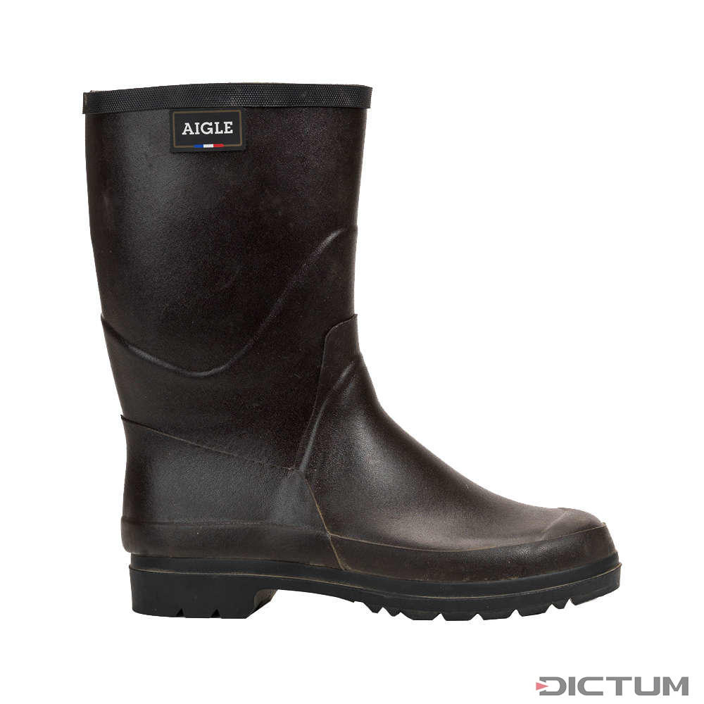 Aigle Bison Lady Ladies Rubber Boots Brown Size 41 Dictum