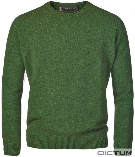 Possum Merino Men’s Sweater, Green Melange, Size M