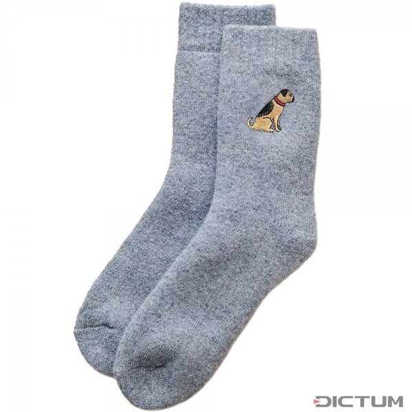 Dog Lover Socks, Border Terrier Motif