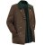 dark brown with dark green details