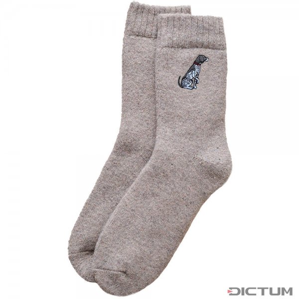 Dog Lover Socks, German Shorthair Motif