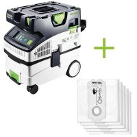 Festool Mobile dust extractor CTL MINI I CLEANTEC + 5 SELFCLEAN Filter Bags