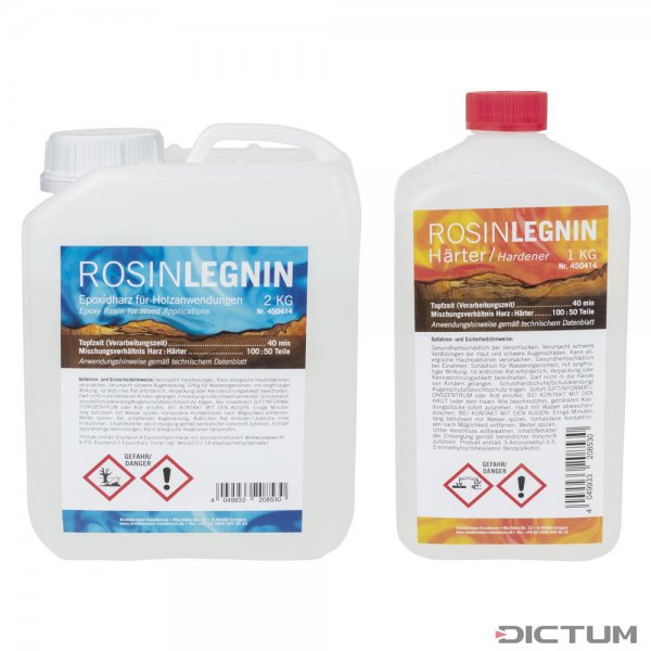 RosinLegnin Epoxidharzsystem für Holzanwendungen, 3 kg