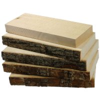 Limewood Boards, Sawn Surface, 5-Piece Set