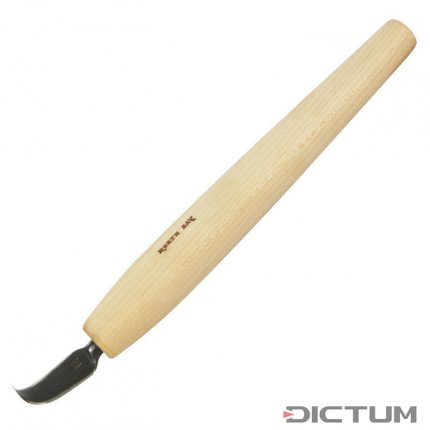 Indianische Schnitzmesser (Mettgar), stark gekrümmtes Messer