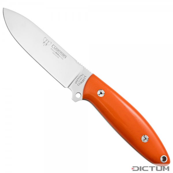 Coltello da caccia e da esterno Cudeman »Corbett«, G10, arancione