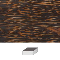 Drewno palmowe, 100 x 100 Drewno palmowe, 100 x 100 x 50 mm