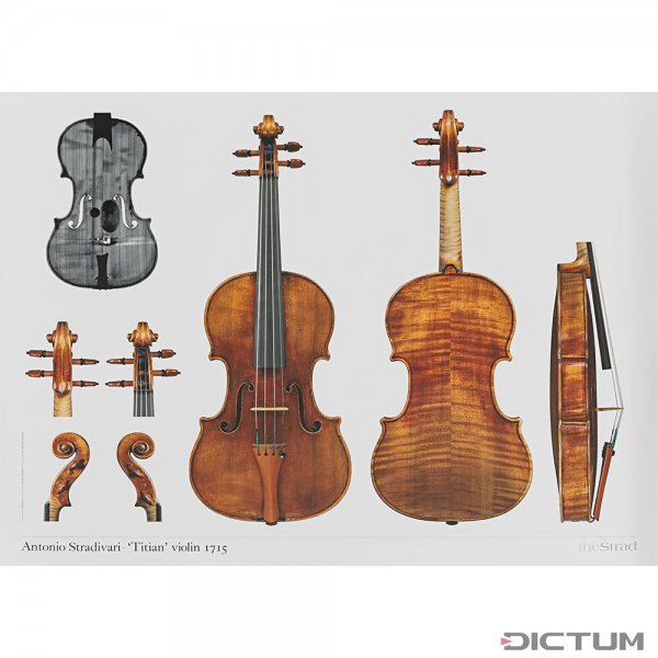 Affiche, violon, Antonio Stradivari, »Titian« 1715