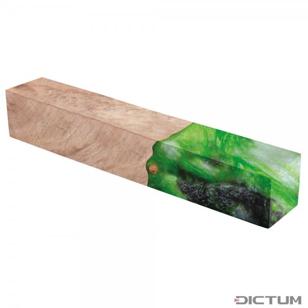 Lava Blank, madera de arce veteada, Spring Green