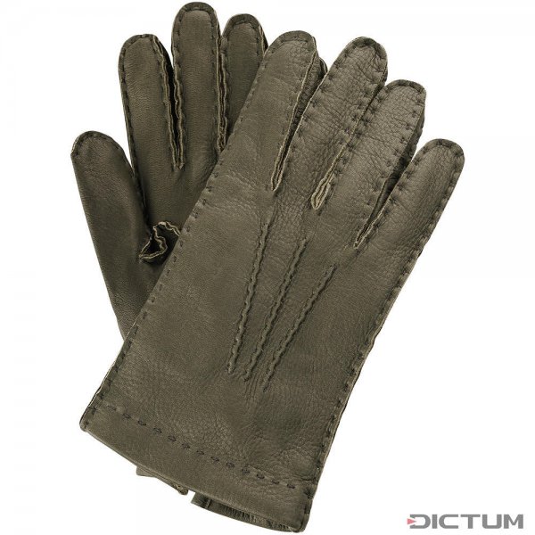 Pánské rukavice FELDKIRCH, jelení kůže, tmavě zelené, velikost 9,5