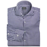 Men's Shirt Gingham, Men's Shirt Gingham, Blue/White, Size 39