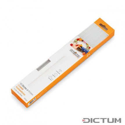 Bastoncitos adhesivos Cristal, 11 mm, 10 unidades
